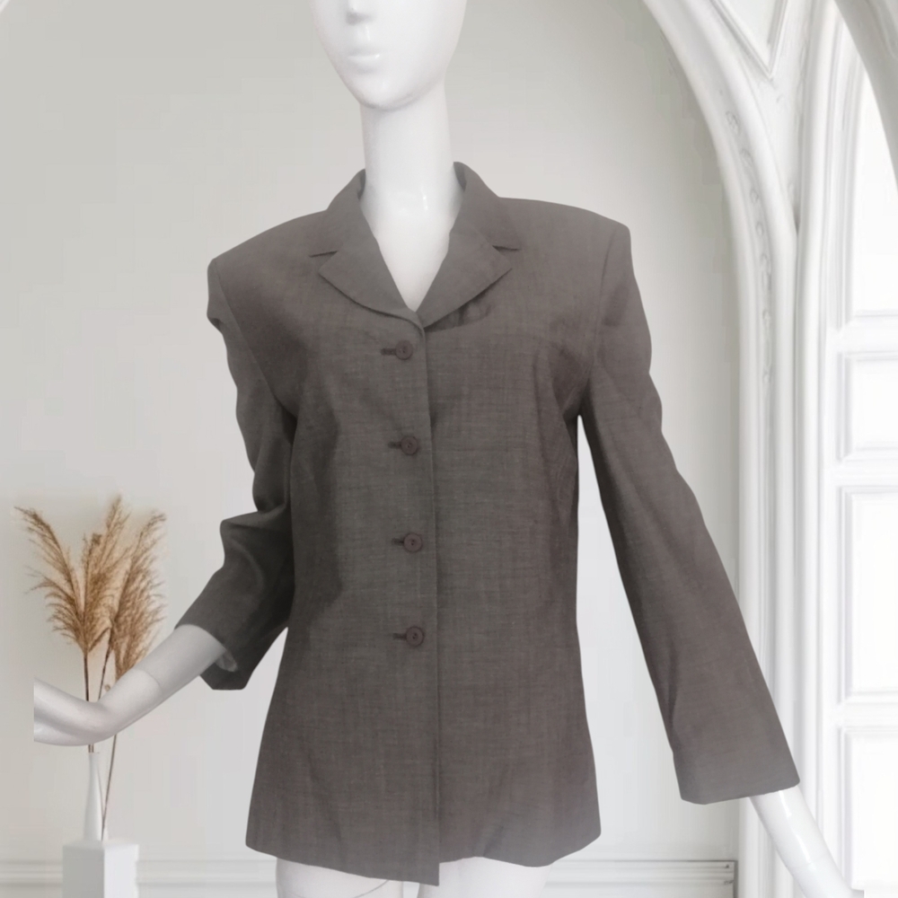 Elegant Gray Women's Blazer
